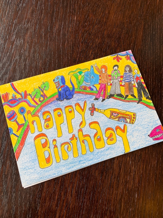 Beatles birthday card